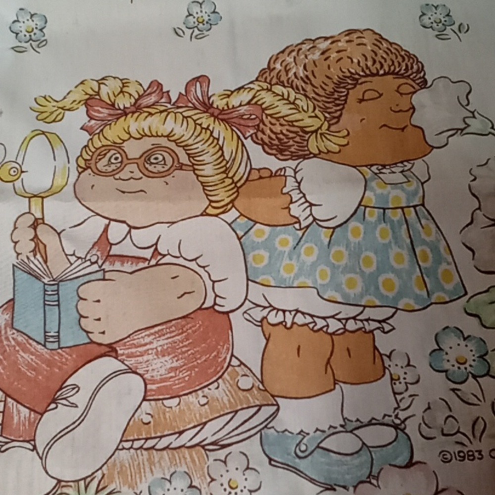 Vintage 1983 Cabbage Patch Kid Fabric